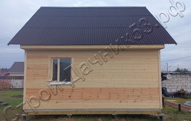 4 Каркасно-щитовой дом  Д-125,  6х8м, 75 М², Московская область, Клинский район, деревня Соголево. (15)